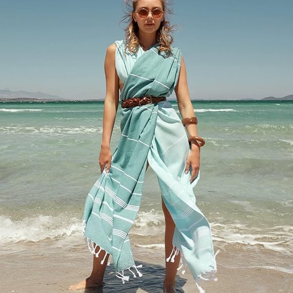 Turkish beach towel size 37x71 inch - Picture 3 of 5